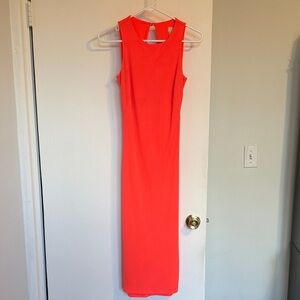 H&M open back Sleeveless Coral Dress